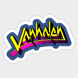 Van Halen - Original First Album VH logo Superhero Style Sticker